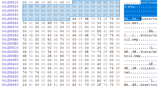 Hex file entry